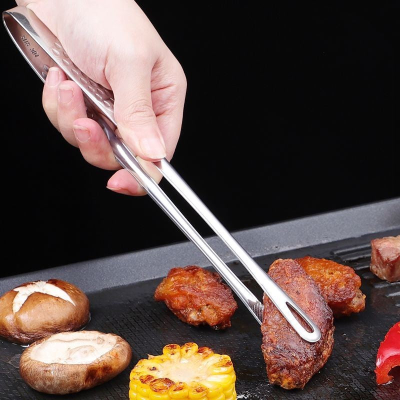 Stainless Steel Kitchen Tongs for Barbecue, Grill, Cooking, Salad, Meat, Buffet, and BBQ Tools – Versatile Food Tongs Clip
