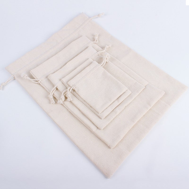 10/20pcs LOGO Custom Cotton Storage Drawstring Anti-Dust Bag for Home, Party, Eid, Easter, Christmas gifts package