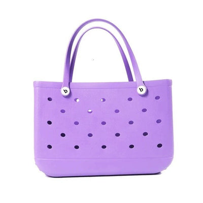 XL Extra Large Beach Bag EVA Rubber Waterproof Beach Travel Picnic Storage Basket Women Shopping Handbag Sac Jelly Tote Bag
