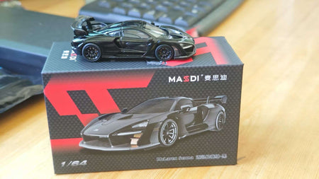 New In Stock Masdi 1:64 Mclaren Senna 1110 Special Edition Alloy Miniature Static Car Model Customized Boy Toys Gifts Collection