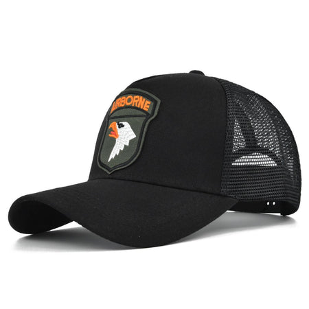 Embroidery Baseball Caps Men Eagle Snapback Hats For Women Fashion USA Hip Hop Bones Breathable Mesh Streetwear Trucker Cap