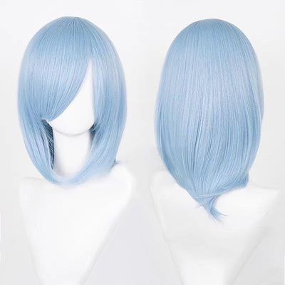 Cosplay Wigs Multicolor 16 Inch Short Straight Men's Wig Synthetic Heat Resistant Wigs for Anime Cosplay Halloween Party Use