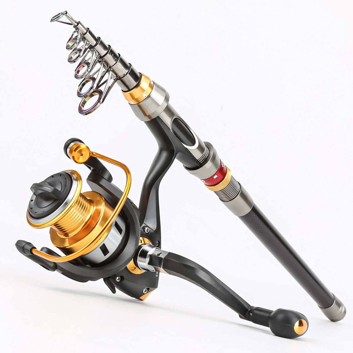 Carbon Luya Rod Retractable Portable Travel Fishing Tackle Set Throwing Rod Far Throwing Sea Fishing Rod