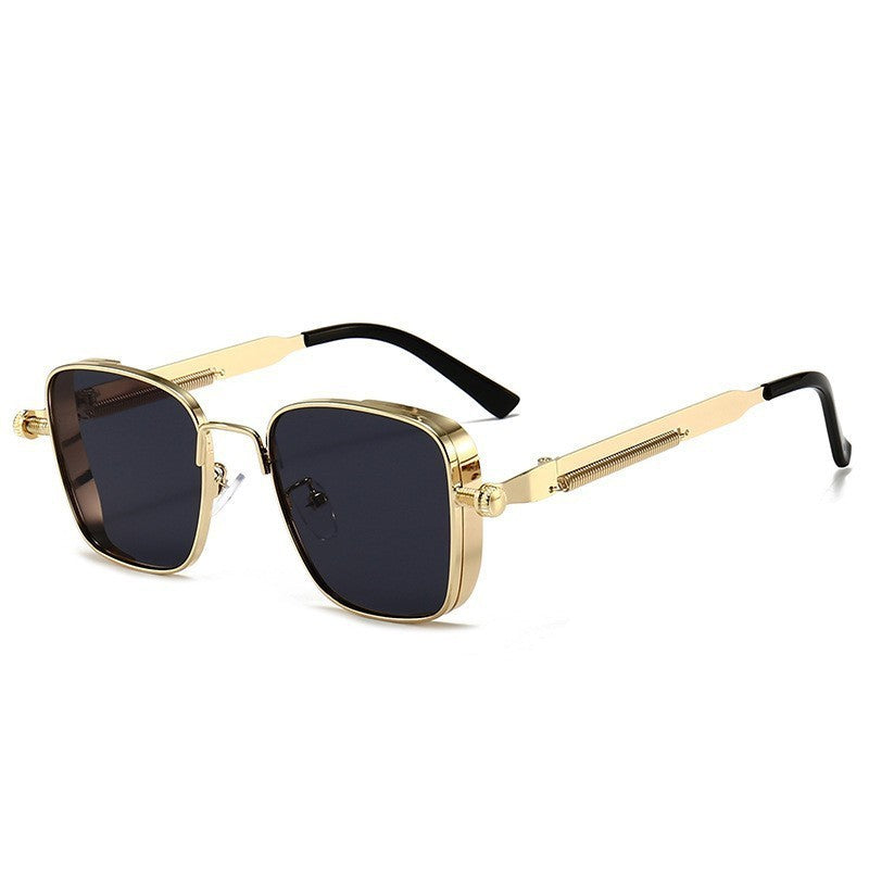 2025 Polarized Sunglasses Men High End Handsome Driving Special Anti UV High Quality Metal Punk Fashion Trends Sunglasses
