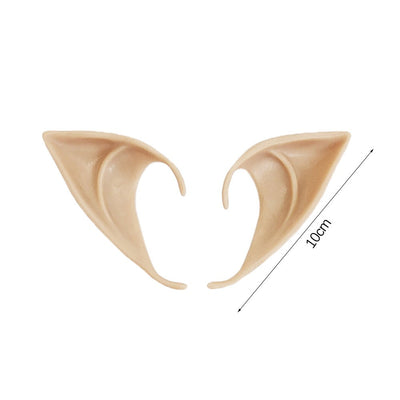 Halloween Elf Ears Latex Simulation Ears Props Fairy Angel Cosplay Mask Halloween Costume Accessories Mascaras Halloween Party
