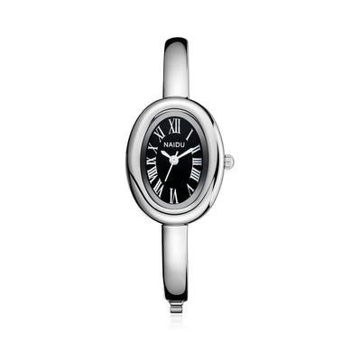 Fashionable Luxury Elegant ladies' Bracelet Watch Roman Numeral Oval Waterproof Women's Quartz Watch reloj ???? ??????? ????????
