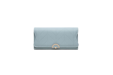 PU Fashion Long Women's Wallet Fashion Buckle New Handbag Large Capacity Fresh Wallet Wallet