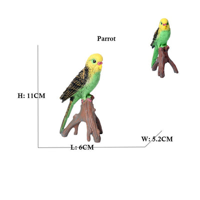 Owl Flamingo Turkey Toucan Seahawk Model Animal Figurines Plastic Bird Toy Action Figure Jungle Adventures Kids Gifts Forest zoo