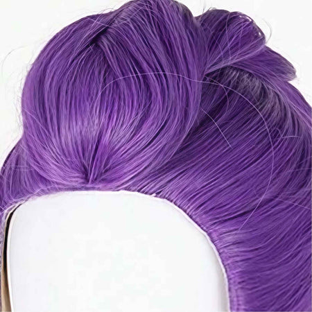 Ladies and gentlemen, Demon Hunter role-playing wig, anime costume synthetic wig purple braid accessories and props,  role-playi
