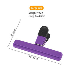 2pcs Portable Sealing Clips for Food Bags Plastic Kitchen Tool Keep Coffee/Bread/Chips/Snacks Fresh