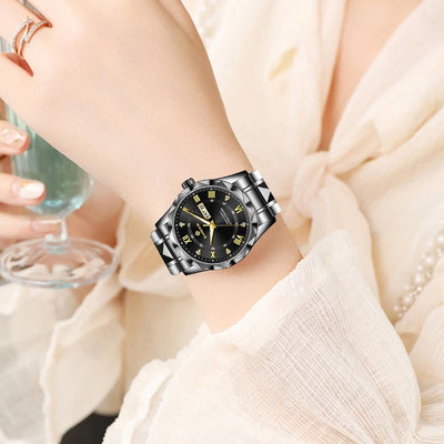 BANGWEI Woman Watch Luxury Elagant Classic Fashion ClockBusiness Casual Date Stainless Waterproof Luminous Quartz Ladies Watches