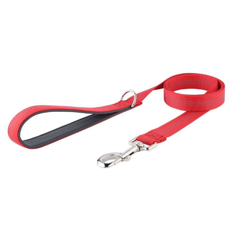 Dogs Leads Leashes Reflective Drawstring Pet Leash Explosion-proof Medium Large Dog Running Leash Wear-resistant and Durable