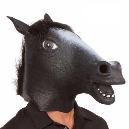 1 Pcs Funny Halloween Mask Halloween Decorations Horse Head Latex Masks Masquerade Party Decorations Adult Happy Halloween