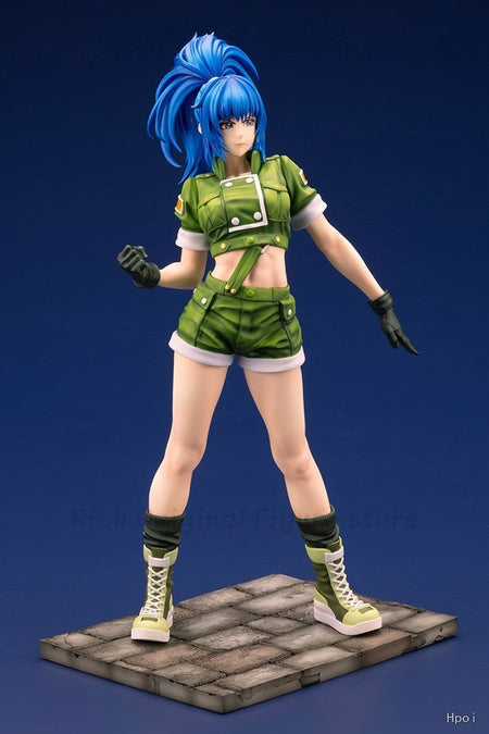 ?In Stcgk?Original Kotobukiya SNK Beauty Girl Series THE KING OF FIGHTERS '97 Leona Heidern Model Toy Statue