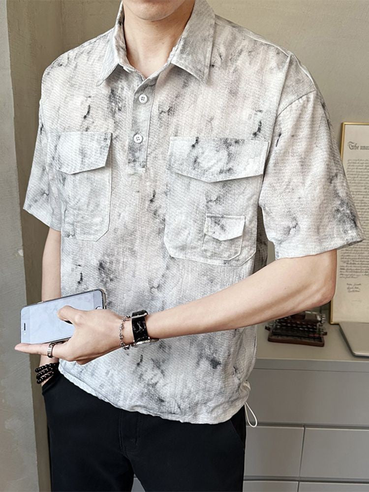 2025 High-end New Short-sleeved Men's Shirt Summer Fashion Trendy Brand Half-sleeved Thin Loose Casual Trend