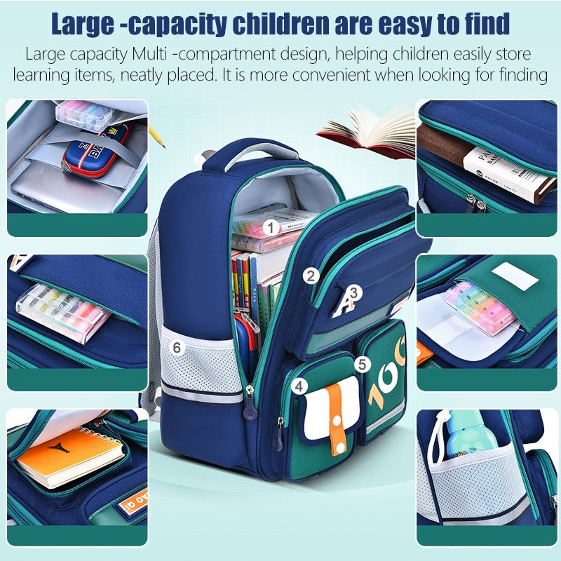 Primary school bag boys backpack bag school kids ergonomic preschool bag girls kindergarten children bookbag