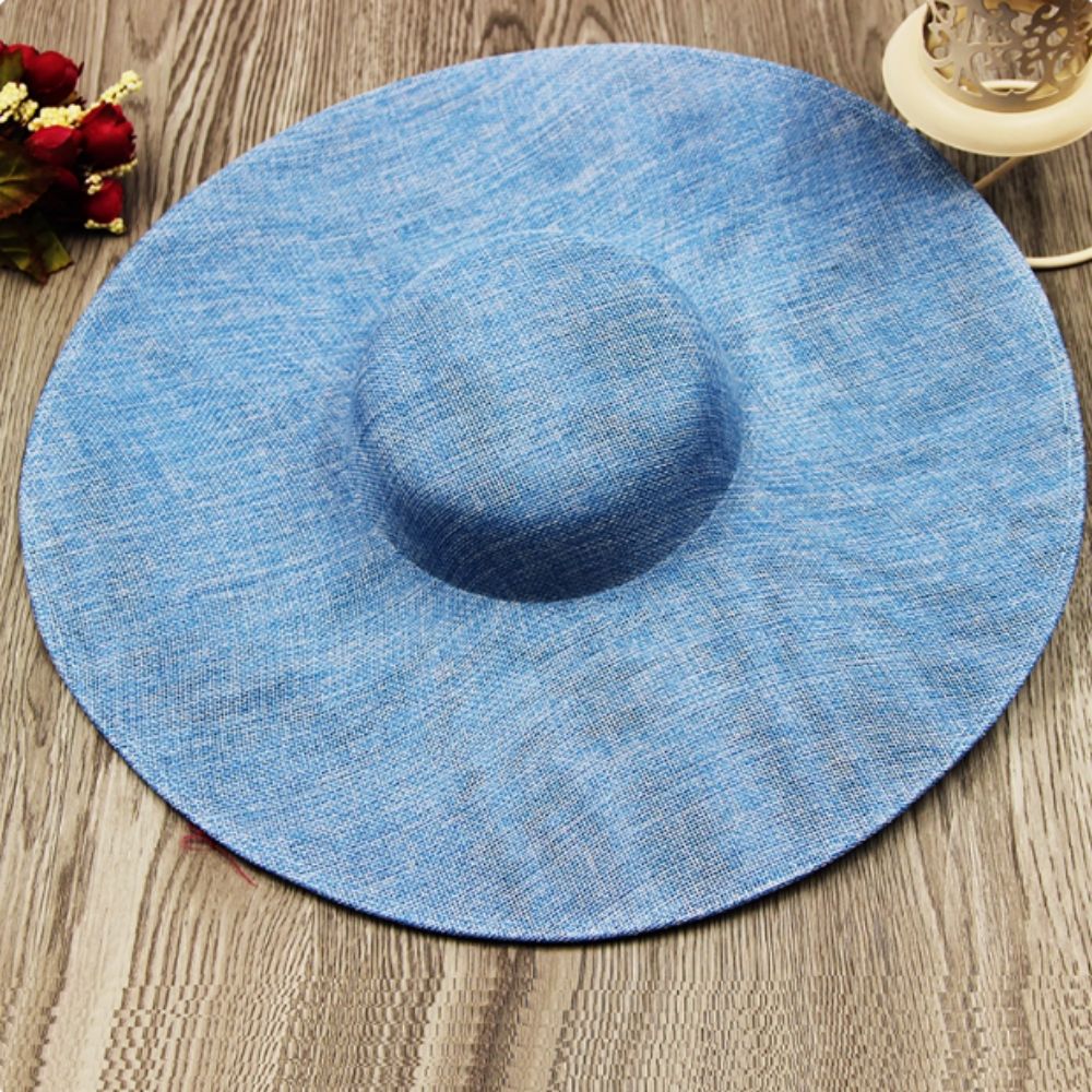 Fashion Ladies 38CM Round Fascinators Beses Wedding Headdress Ladies Millinery Hat Fascinator DIY Hair Accessories