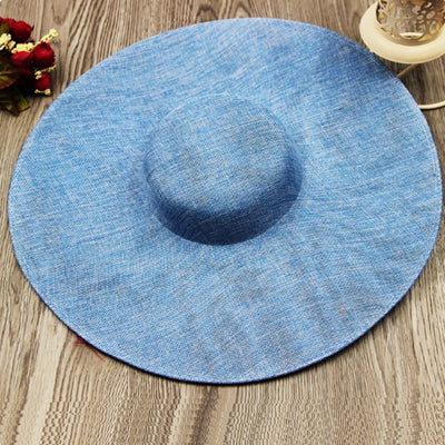 Fashion Ladies 38CM Round Fascinators Beses Wedding Headdress Ladies Millinery Hat Fascinator DIY Hair Accessories