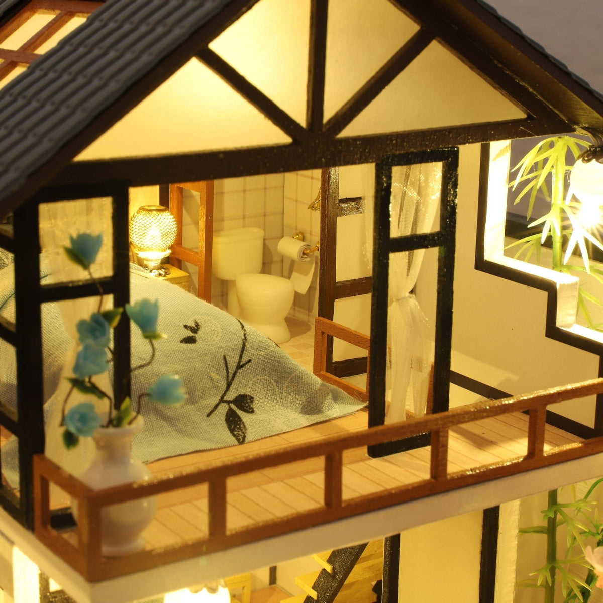 1pc,Diy Wooden Doll House,Assembly Model Kit,3d Puzzle, Birthday Christmas Gifts for teenagers and adults,Home Decor Micro Model