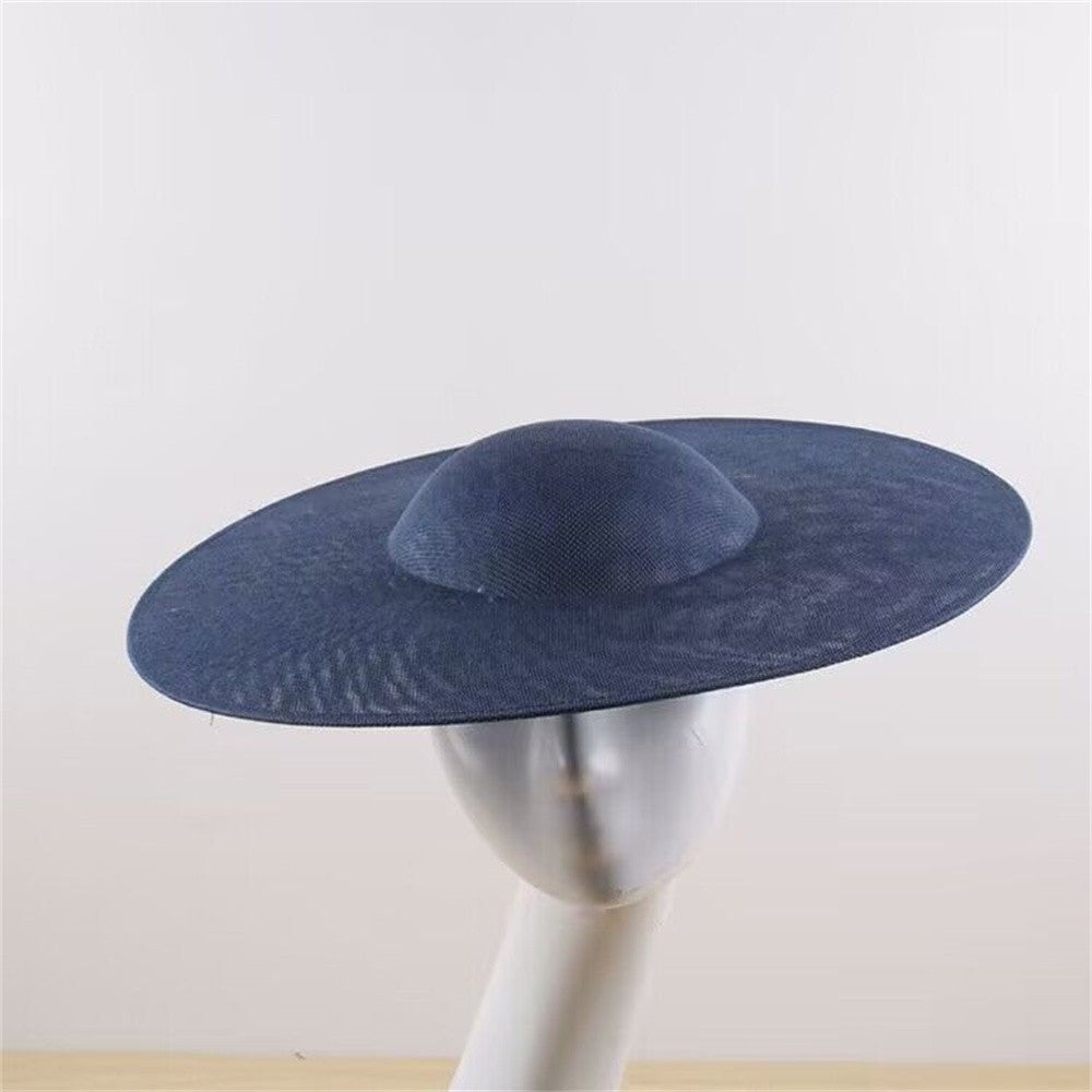 40CM Fascinators Base Marron Big Pillbox Cap Wedding Millinery Supplies DIY Hair Accessories Hat Women Kenducky Church Headpiece