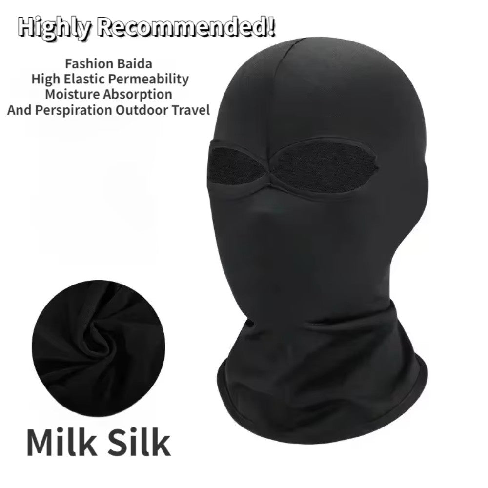 2pcs New Black Cosplay Full Mask Breathable Thin Hood Cosplay Prop Halloween Costumes Party Decoration Cosplay Head Cover