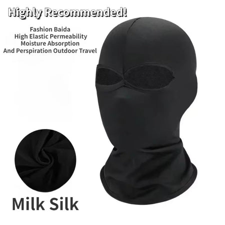 2pcs New Black Cosplay Full Mask Breathable Thin Hood Cosplay Prop Halloween Costumes Party Decoration Cosplay Head Cover