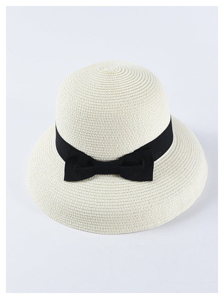 USPOP New women sun hats fashion bow straw hats casual summer wide brim drooping beach hat female summer hat