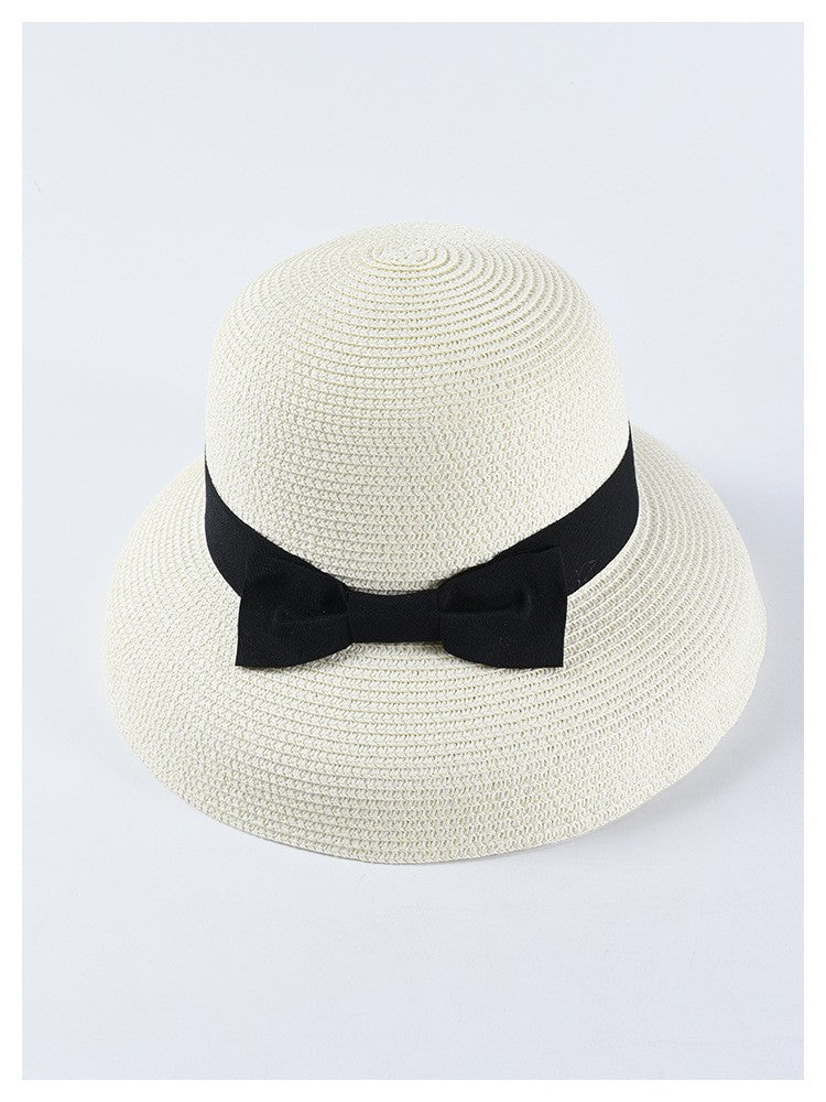 USPOP New women sun hats fashion bow straw hats casual summer wide brim drooping beach hat female summer hat
