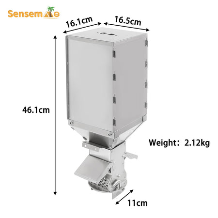 Hot Tent Wood Burning Stove Folding Stainless Steel 5-Section Chimney Outdoor Camping Wood Heater with Cooking Wing Panels