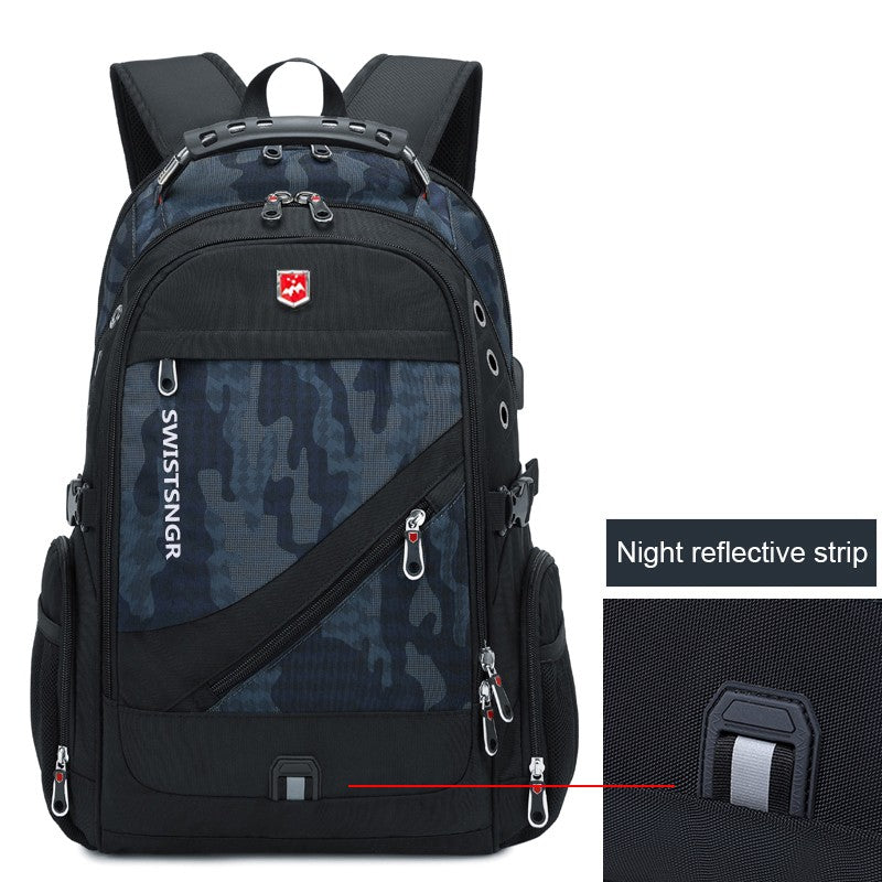 Brand Men's Backpack Anti-theft Waterproof 17inch Laptop Backpacks USB Charging Business Travel Backpack School Bag Male Mochila