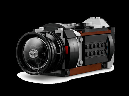 LEGO retro camera 3-in-1 set of miniature building block models for children's birthday gifts, children's collection toy set