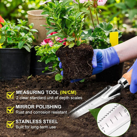 1pc Weed Puller,Garden Crack Weeder,Easily Remover Weed Tool for Yard Hoe Gardening Tools,Stainless Steel,Rake Sharp Tines