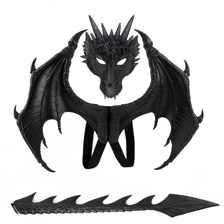 Animal Cospty Dragon Costume Purim Christmas Gift Carnival Party Cosplay Set Wing and Tail faucet Costume