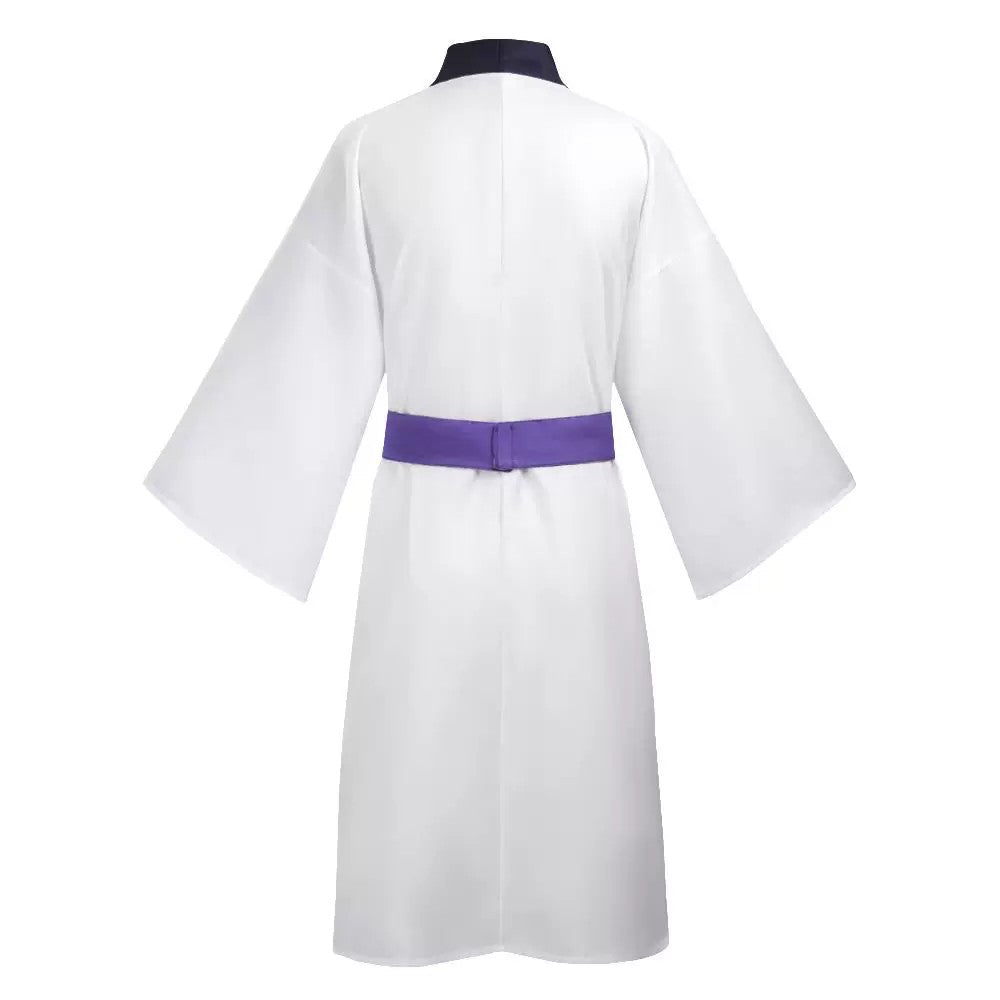 Anime Orochimaru Cosplay Costume Japanese White Long Sleeves Kimono Bathrobe Robe Belt Adult Man Woman Halloween Suit