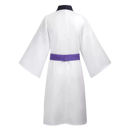Anime Orochimaru Cosplay Costume Japanese White Long Sleeves Kimono Bathrobe Robe Belt Adult Man Woman Halloween Suit