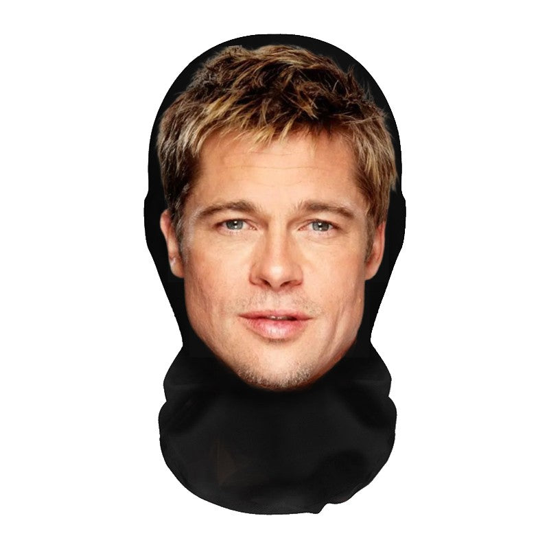 Fashion Mask for 2026 Halloween Cosplay Headwear Hip Hop Hood Hat Headgear 3D Celebrity Face Mask Elastic Mesh