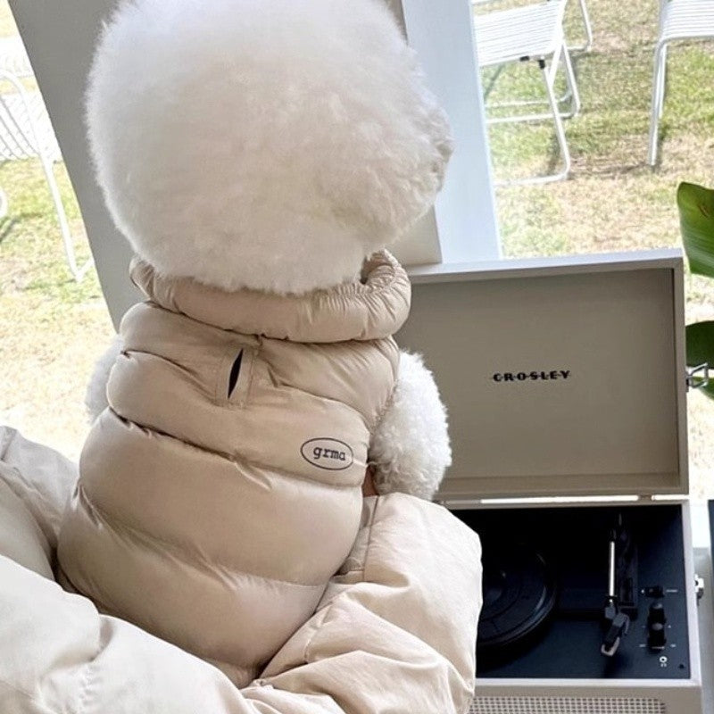 Fashion Solid Dog Clothes Soft Warm Dog Jacket Winter Puppy Vest Coat Waterproof Cat Down Jacket Pet Costumes Chihuahua Supplies