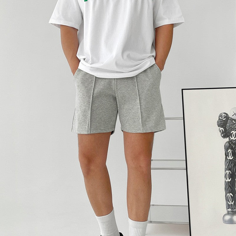Korean Version of Fitness Sports Cotton Shorts Men's Casual Outdoor Versatile Hip-hop Stretch Breathable Five-point Pants
