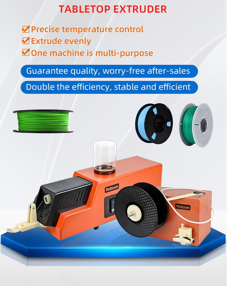 3D Printing Consumables Extruder 3D Filament Maker Desktop Filament Extruder 1.75mm 3mm Speed Adjustable Extrusion Machine