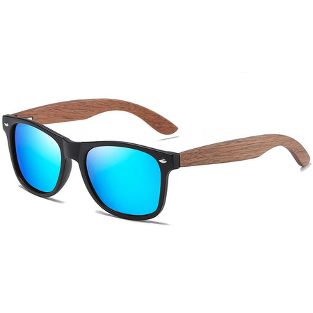 GM Environment-Friendly Retro Walnut Wood Sunglasses UV400 Polarized Bamboo Sunglasses Men's Fashion Trendy Anti Blue Lens 7061h