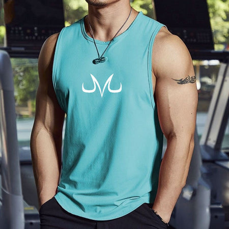 Men's sleeveless fitness shirt anime M sports leisure jogging fast drying summer training clothes fitness men