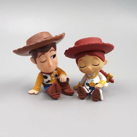 Q Version Anime Figures Cartoon Toy Story Woody Alien Monsters University James P. Sullivan Model Toys Children Christmas Gift