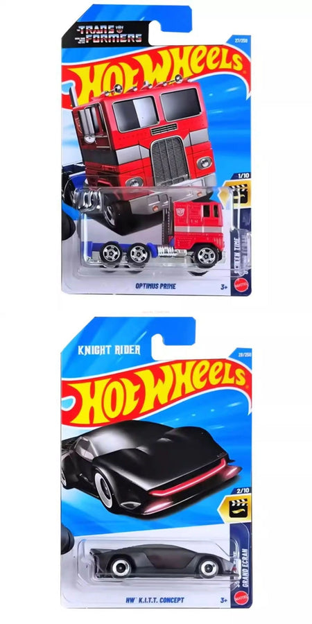 2026 D New Genuine Hot Wheels Alloy Car F1 Mclaren Ferrari Optimus Prime Bugatti Car Model Toy Ornamnet Boy Birthday Gifts
