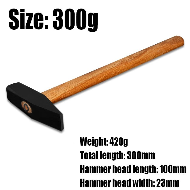 1PCS High Carbon Steel Fitter's Hammer Machinist Hammer Wooden Handle Electrician's Hammer Sheet Metal Hammer Duck Foot Hammer