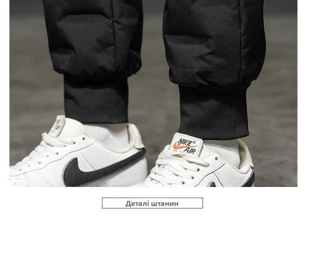 Men's down Cotton Trousers Windproof Waterproof Warm Winter Sports Loose Snowy Long Pants Youth Casual Faion Trendy  C...