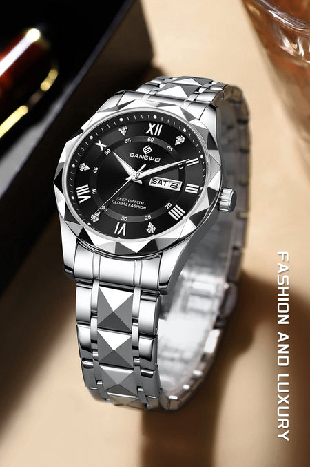 BANGWEI Woman Watch Luxury Elagant Classic Fashion ClockBusiness Casual Date Stainless Waterproof Luminous Quartz Ladies Watches