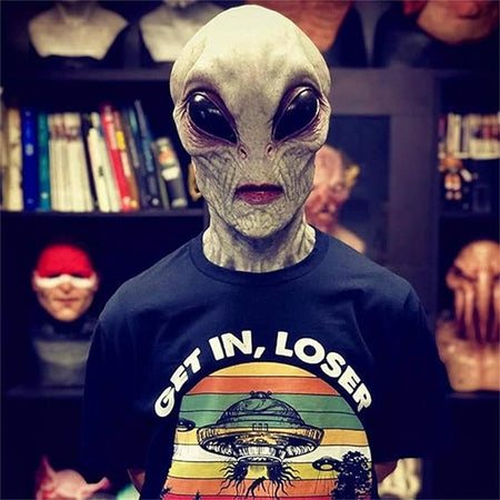 Alien Mask Alien Mask Scary Latex Mask Full Head Mask For Halloween Cosplay Costume Party Prop for Adults Men Women