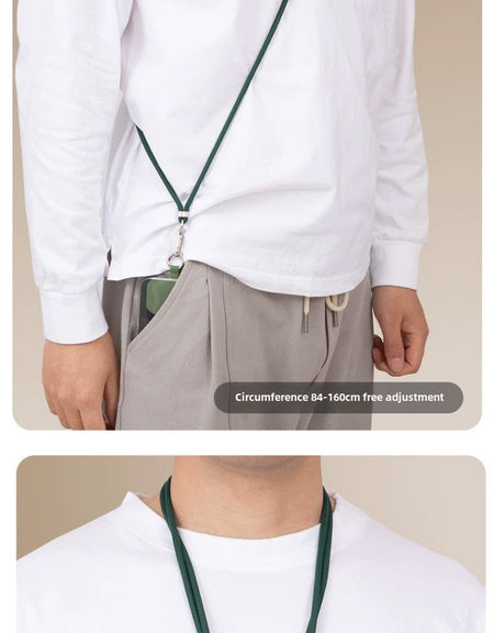 Crossbody Lanyard Necklace Strap Universal Mobile Phone Adjustment Long Hanging Rope with Clip Anti-Lost Lanyard