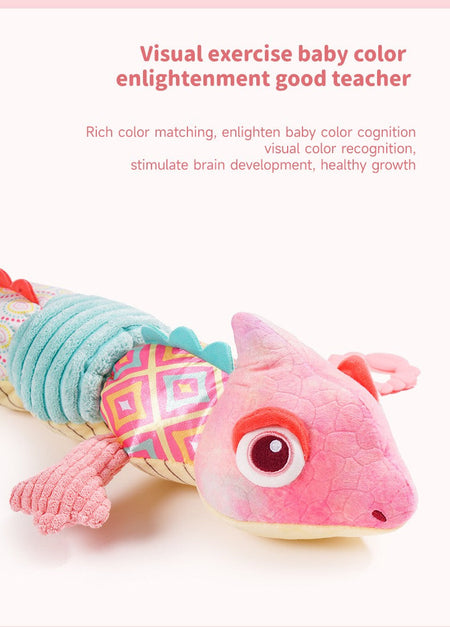 Baby Rattle Musical Caterpillar Worm Infant Soft Plush Toys Children Sensory Animals Caterpillar Toys Newborn Tummy Time Toys