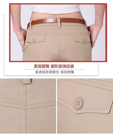 New Women'S Summer Thin Casual Pure Color Shorts Korean Fashion And Versatile Comfortable Slimming Pure Cotton 3-Point Pants
